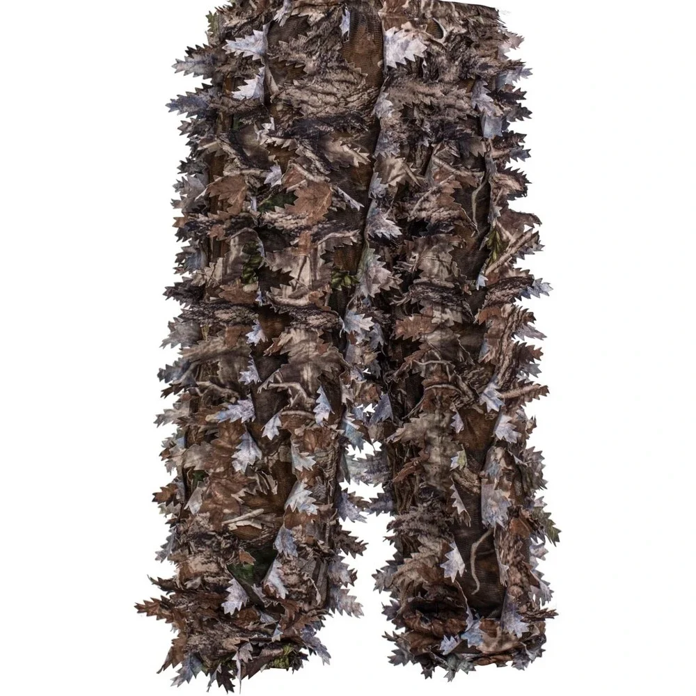 NEW: ROCREEK 3D Leafy Camo Hooded Ghillie Hunting Suit With Face Mask. NEW S/M